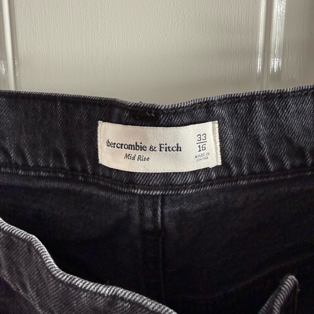 Abercrombie & Fitch Black Jean Shorts